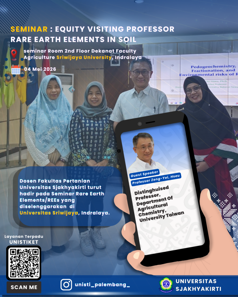 Dosen Fakultas Pertanian  UNISTI Antusias Ikuti Seminar By Professor Zeng -Yei, Hseu yang Digelar Fakultas Pertanian Unsri